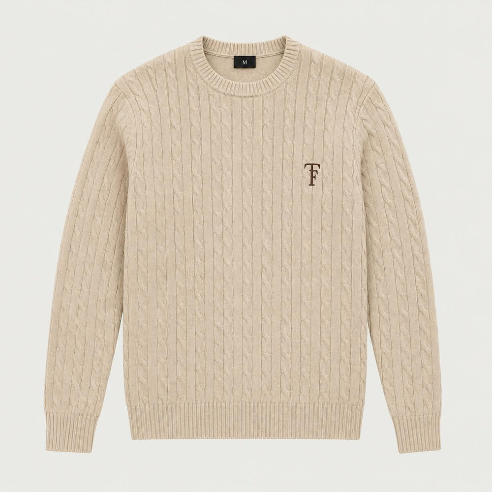 Sweater Trenzado Estilo OldMoney
